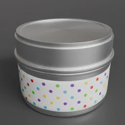 Round tin can
