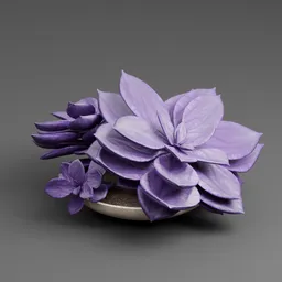 Purple Flower Decor