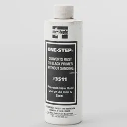 3D model of a photorealistic rust converter bottle for Blender, suitable for industrial container renders.