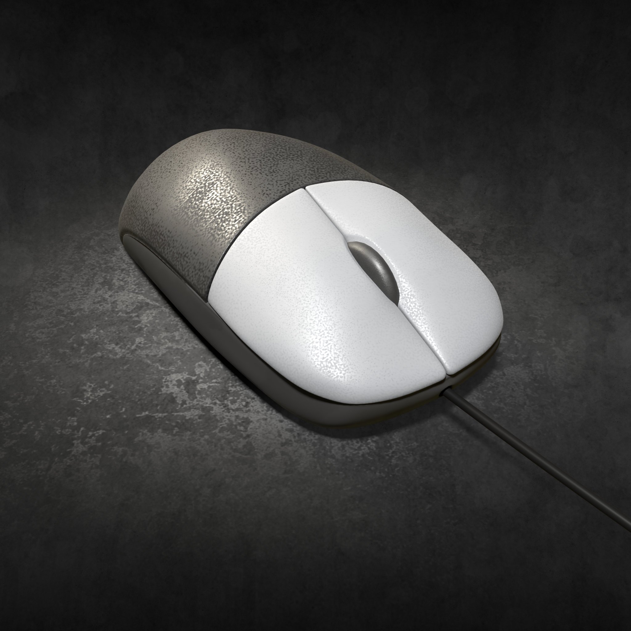 Realistic Logitech Trackball Mouse 3d Model 3D model