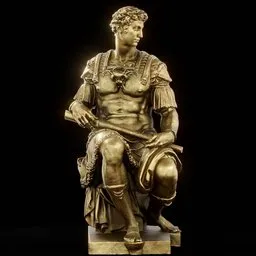 statue of Brass Guiliano de medici