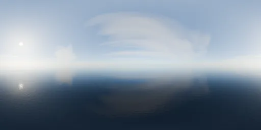 Cloudy Sea Horizon HDRI