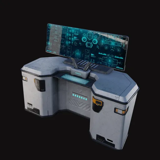Sci-Fi Command Desk