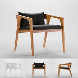 Modern wooden sofa