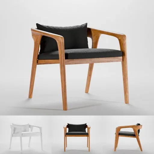Modern wooden sofa