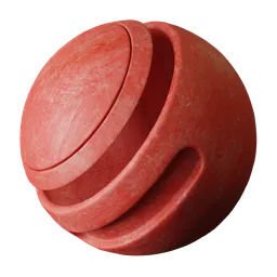 Scratched Red Plaster