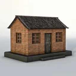 Stylized Rural Dwelling Village House