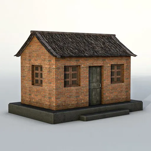 Stylized Rural Dwelling Village House