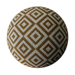 Brown and White Fabric Material