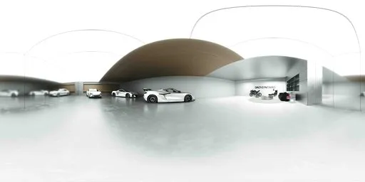 Automotive White Show Room