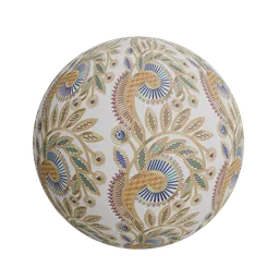 Indian embroidery border design