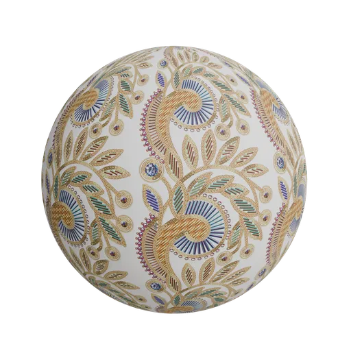 Indian embroidery border design