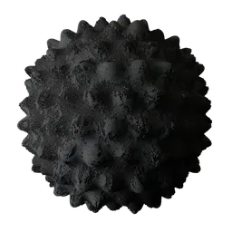 Charcoal Damaged Bumped Acoustic Foam