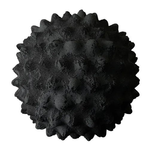 Charcoal Damaged Bumped Acoustic Foam