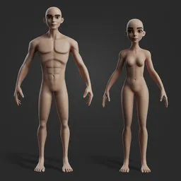 Stylized Couple Character