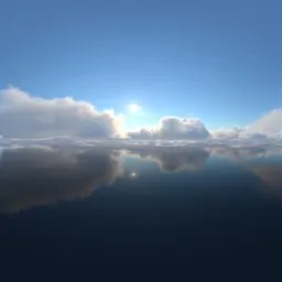 Pure sky over the sea