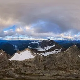 Mountain Top Sunset Clouds