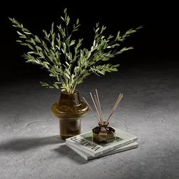 Set Decor - Diffuser - Book - Vase