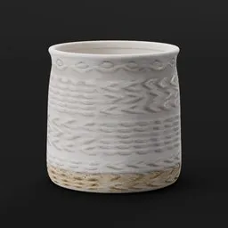 Textured Ceramic Pot