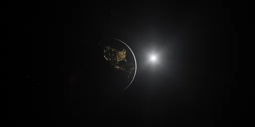 Planet Earth Dark Lights