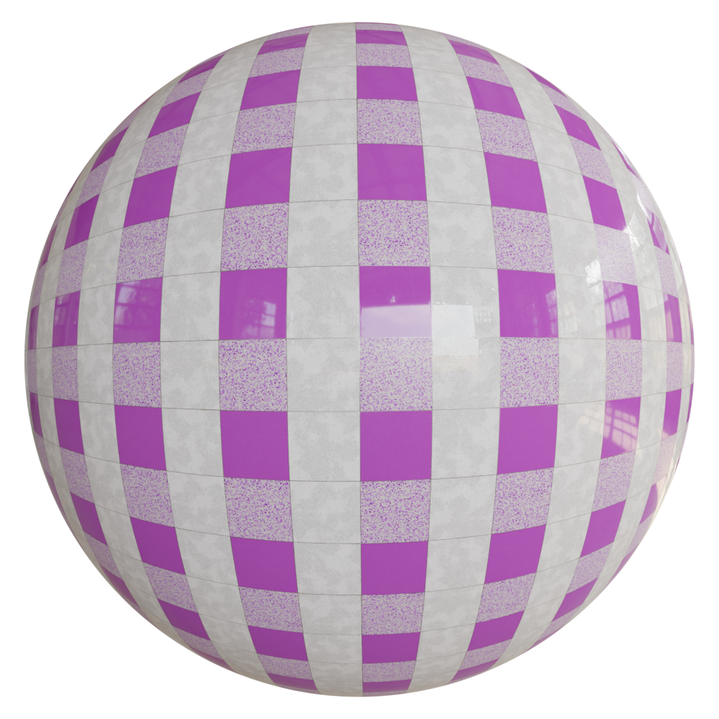 Purple check tile FREE floor materials BlenderKit