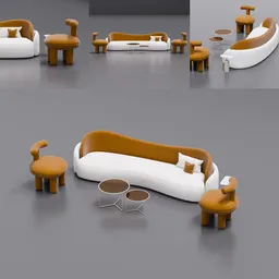 Modern Sofa & Armchair Set