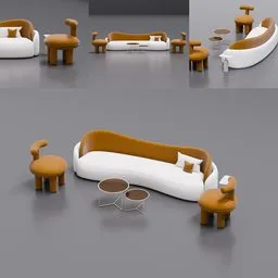 Modern Sofa & Armchair Set