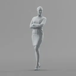 Lowpoly Female Standing