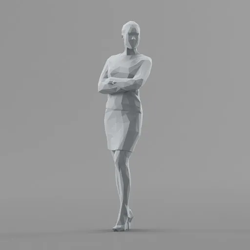 Lowpoly Female Standing