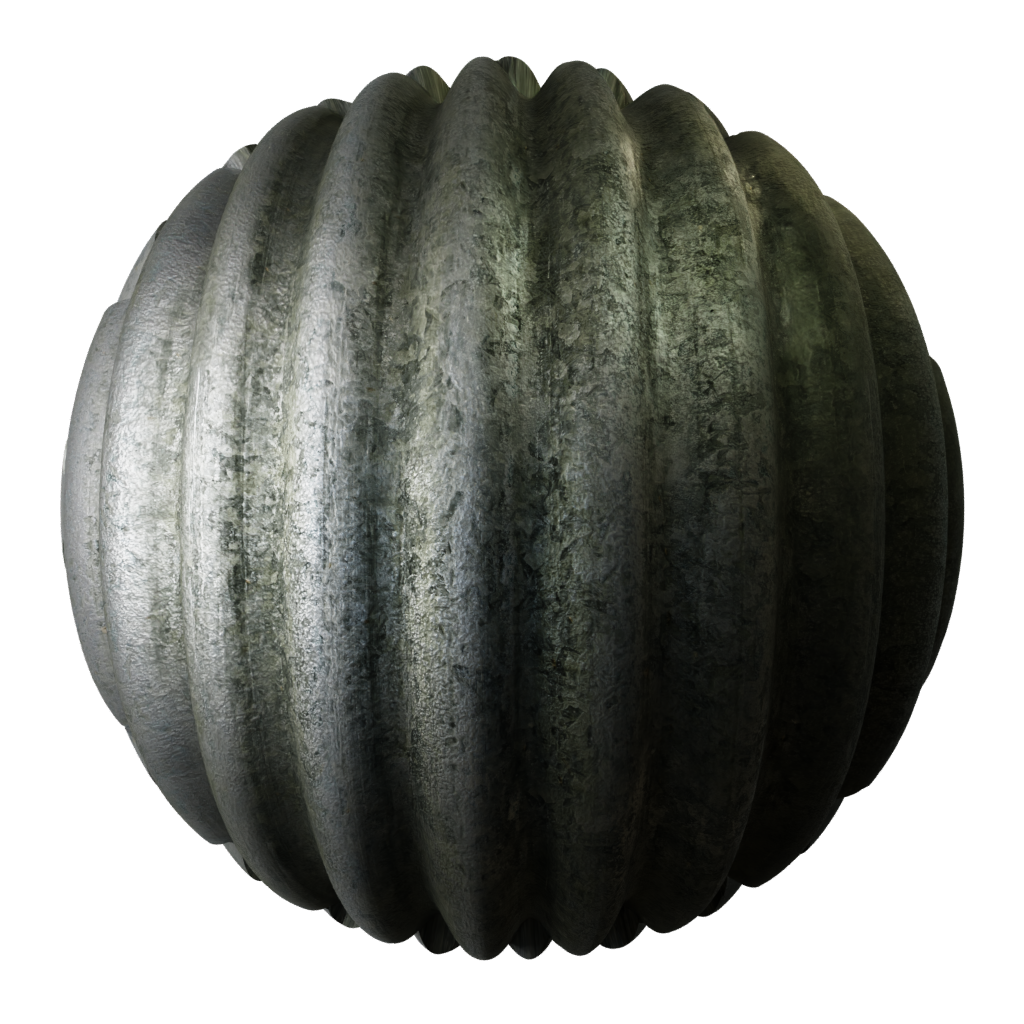 Corrugated Metal FREE metal materials BlenderKit