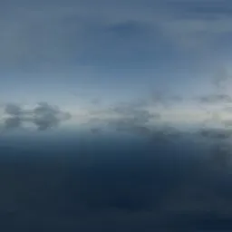 Blue Overcast Reflection Sky
