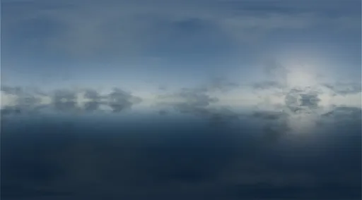 Blue Overcast Reflection Sky