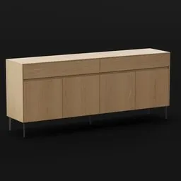 Modern Oak Sideboard