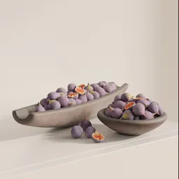 Fig Still Life in Ceramic Bowls