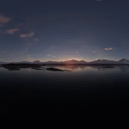 Mountain Lake Twilight Sunrise