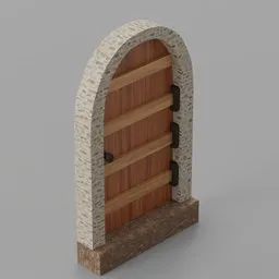Arched Plank Door