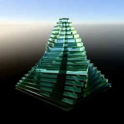 Twisted Glass Pyramid
