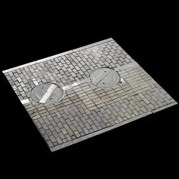 Scan Manhole Cover Road