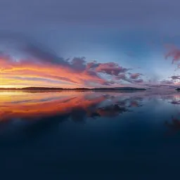 Sunset Calm Mirror Lake