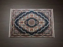 Detailed 3D Persian carpet model with intricate patterns, optimized for Blender rendering.