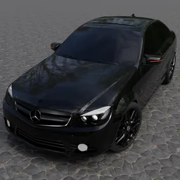 Mercedes Benz C180(Rigged)