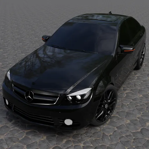 Mercedes Benz C180(Rigged)