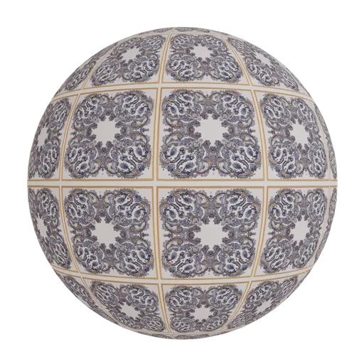 Ornamental paisley wallpaper