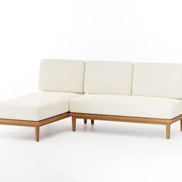 "Kent Corner Set: A sleek and modern outdoor furniture set featuring a 2-seater bench and lounge chaise. Designed for Blender 3D, this complete and hyperrealistic 3D model is perfect for creating stunning visualizations. Created by Mark Brown and Sarah Morris, this set is ideal for adding style and comfort to any outdoor space."