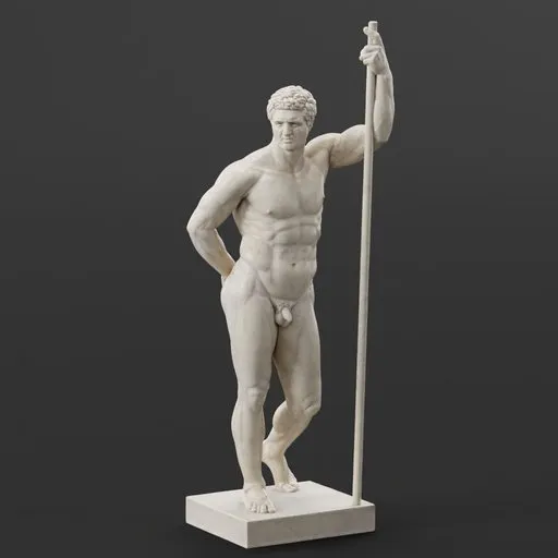 statue of Pergamene prince hollow
