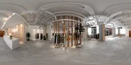 Clothing store bright