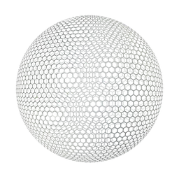 White Hexagonal Plastic Net
