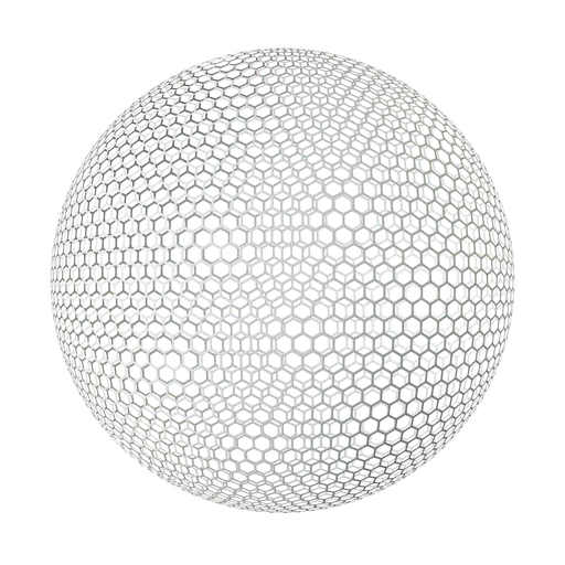 White Hexagonal Plastic Net