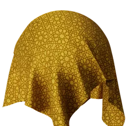 Golden silk brocade