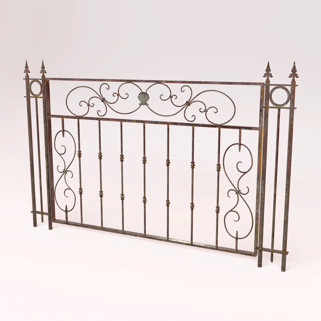 Cast Iron Fence , Old, Victorian FREE Fences models BlenderKit